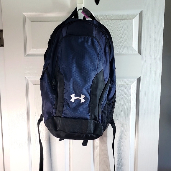 Under Armour Men's Backpack in Navy and Black - Picture 1 of 14